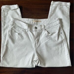 Levi’s Vintage Cropped‎ Cuffed White Denim Jeans Size 29